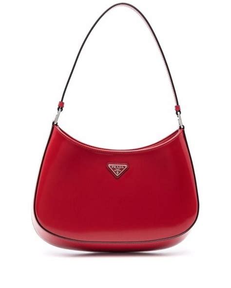 prada red patent leather shoulder bag|Prada outlet shoulder.